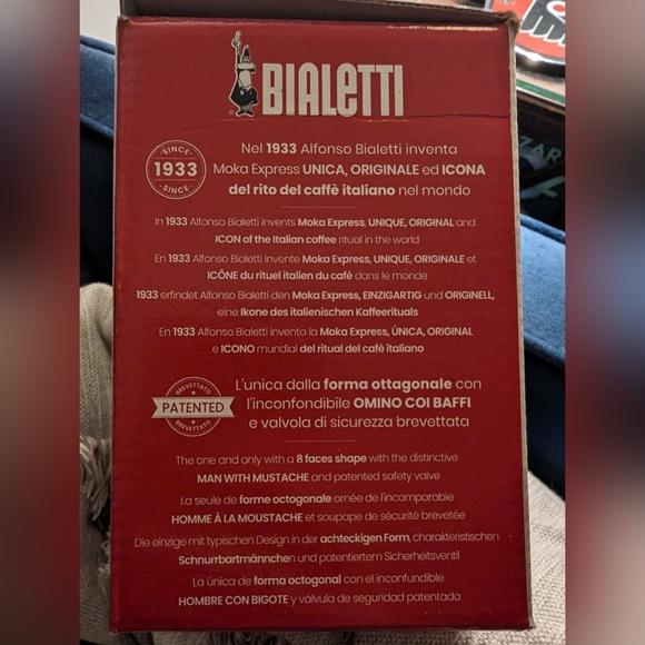 Bialetti Moka Express - Stovetop Espresso Maker, Moka Pot 1 Cup - Picture 4 of 4